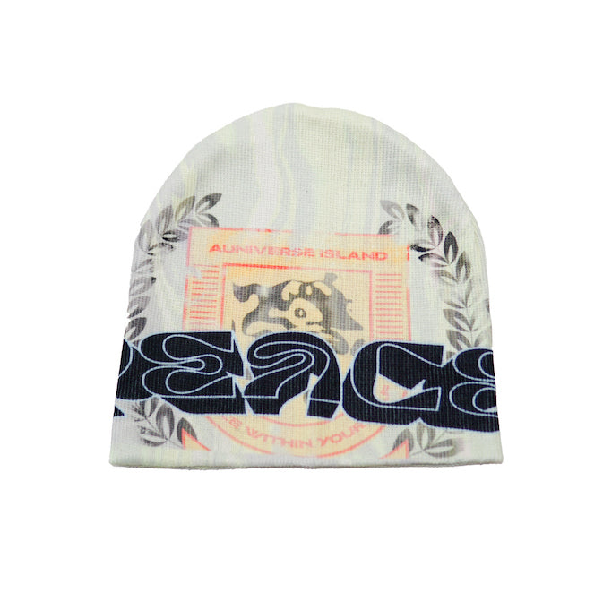 Peace Reversible Beanie - Mint Green