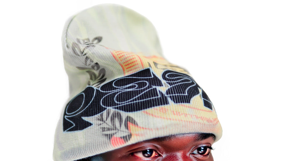Peace Reversible Beanie - Mint Green