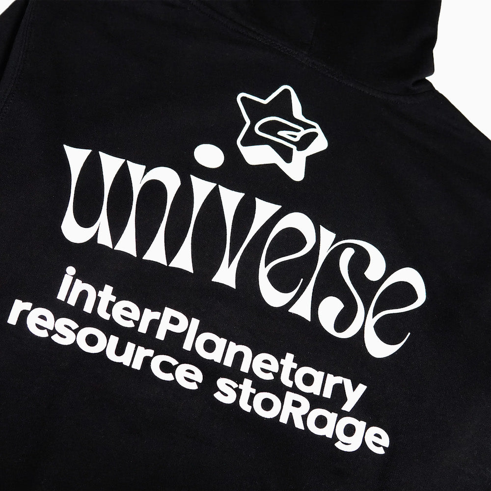 A UNIVERSE RESOURCE HOODIE - BLACK